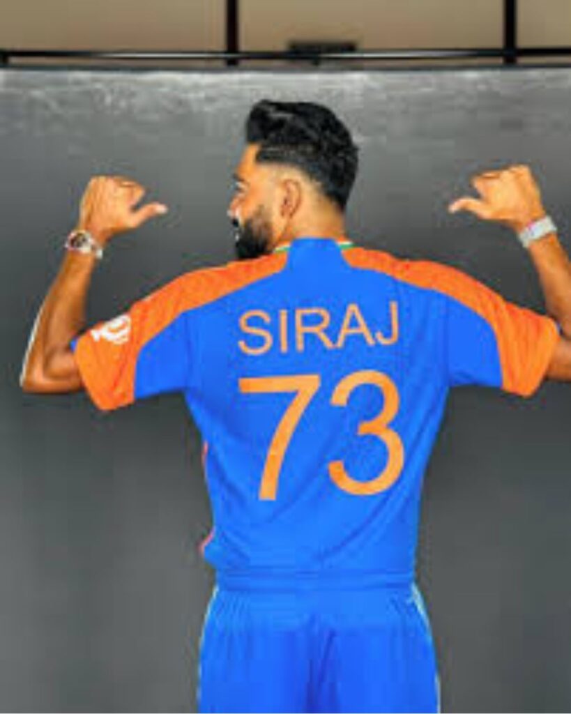 Mohammed Siraj Jersey Number