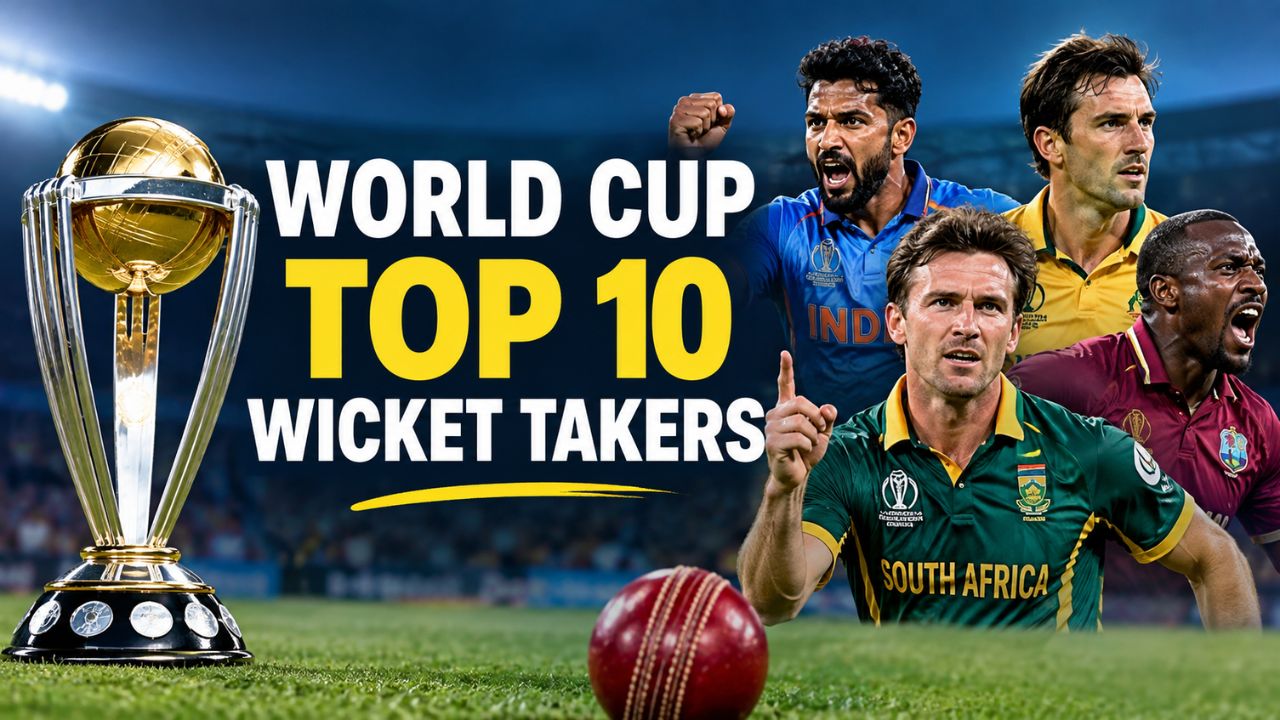Highest Wicket Taker in World Cup History (1975-2023): Top 10 Bowlers